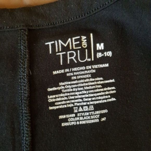 Time and Thru Womens Black Dress Size Medium Size 8-10 Stretch Sleeveless Autumn - Picture 10 of 12